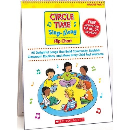 Scholastic Teaching Resources Flip Chart, 25 Sing Along Songs, PreK-1st, Multi SHS963524